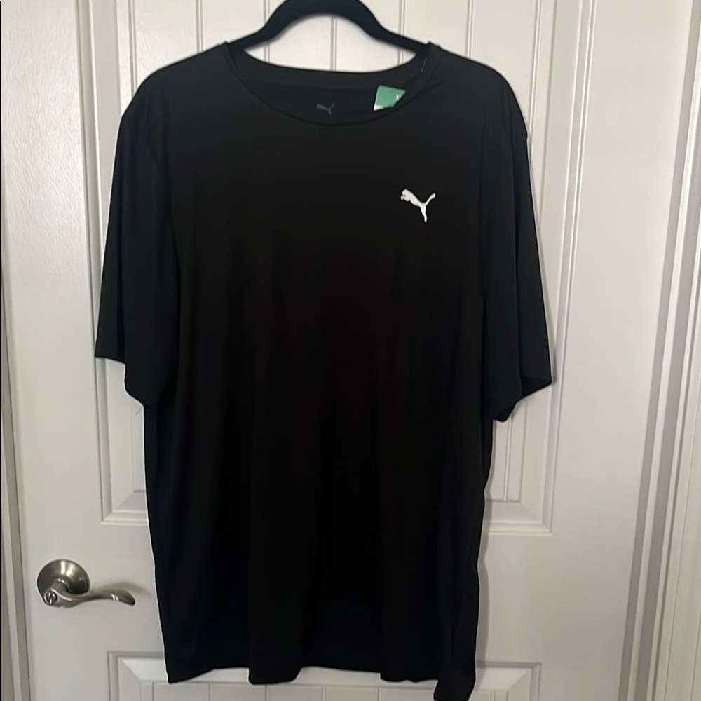 Puma Black Short Sleeve Tee Athletic